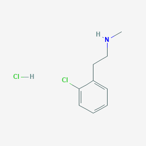 molecular formula C9H13Cl2N B15305242 [2-(2-Chlorophenyl)ethyl](methyl)amine hydrochloride 