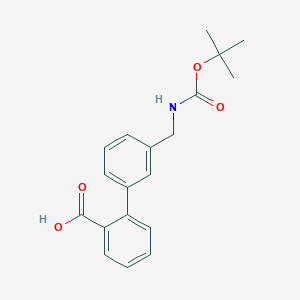 2-[3-({[(Tert-butoxy)carbonyl]amino}methyl)phenyl]benzoic acid