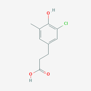 molecular formula C10H11ClO3 B1530525 3-(3-氯-4-羟基-5-甲基苯基)丙酸 CAS No. 1352719-75-5