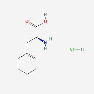 molecular formula C9H16ClNO2 B15305264 (2S)-2-amino-3-(cyclohex-1-en-1-yl)propanoic acid hydrochloride 