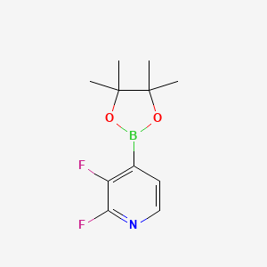 molecular formula C11H14BF2NO2 B1530527 2,3-二氟-4-(4,4,5,5-四甲基-1,3,2-二氧杂硼环-2-基)吡啶 CAS No. 2096996-99-3