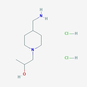 1-[4-(Aminomethyl)piperidin-1-yl]propan-2-ol dihydrochloride