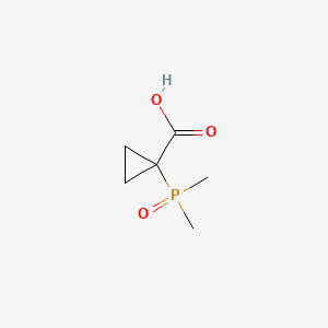 molecular formula C6H11O3P B15305302 1-(Dimethylphosphoryl)cyclopropane-1-carboxylic acid 