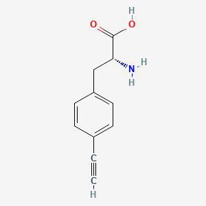 molecular formula C11H11NO2 B15305304 4-Ethynyl-D-phenylalanine HCl 