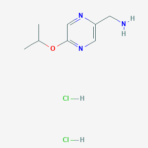 1-[5-(Propan-2-yloxy)pyrazin-2-yl]methanamine dihydrochloride