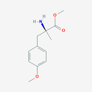 molecular formula C12H17NO3 B15305337 Methyl (S)-2-amino-3-(4-methoxyphenyl)-2-methylpropanoate 