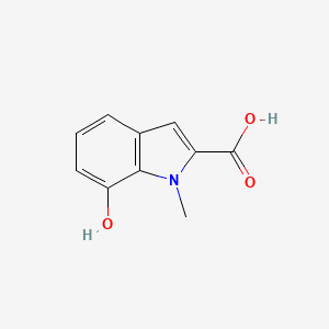 molecular formula C10H9NO3 B15305365 7-hydroxy-1-methyl-1H-indole-2-carboxylic acid 