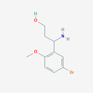 3-Amino-3-(5-bromo-2-methoxyphenyl)propan-1-ol