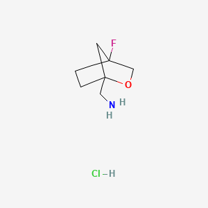 1-{4-Fluoro-2-oxabicyclo[2.2.1]heptan-1-yl}methanamine hydrochloride