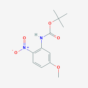 molecular formula C12H16N2O5 B153054 叔丁基(5-甲氧基-2-硝基苯基)氨基甲酸酯 CAS No. 185428-55-1