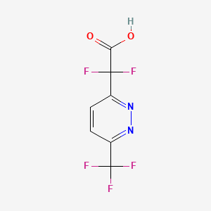 2,2-Difluoro-2-[6-(trifluoromethyl)pyridazin-3-yl]acetic acid