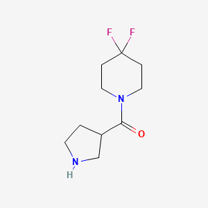molecular formula C10H16F2N2O B1530544 (4,4-二氟哌啶-1-基)(吡咯啉-3-基)甲酮 CAS No. 1823639-69-5