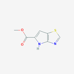 molecular formula C7H6N2O2S B1530546 甲基4H-吡咯并[2,3-d]噻唑-5-羧酸酯 CAS No. 1327366-67-5