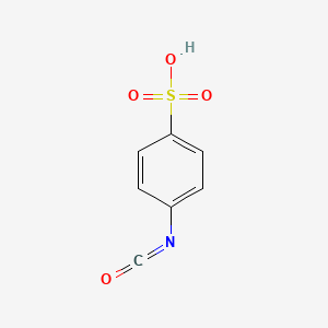 molecular formula C7H5NO4S B15305473 4-Isocyanatobenzene-1-sulfonic acid 