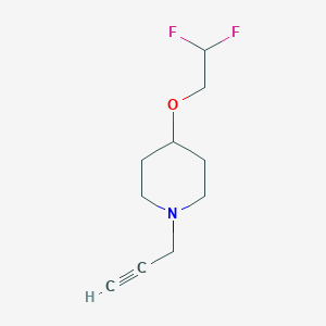 molecular formula C10H15F2NO B15305487 4-(2,2-Difluoroethoxy)-1-(prop-2-yn-1-yl)piperidine 