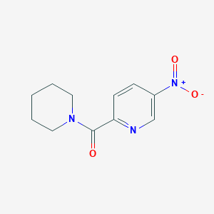 molecular formula C11H13N3O3 B1530549 5-硝基-2-[(哌啶-1-基)羰基]吡啶 CAS No. 1301214-65-2