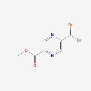 molecular formula C7H6Br2N2O2 B1530550 Methyl 5-(dibromomethyl)pyrazine-2-carboxylate CAS No. 866327-72-2