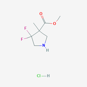 Methyl 4,4-difluoro-3-methylpyrrolidine-3-carboxylate hydrochloride