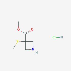 Methyl 3-(methylsulfanyl)azetidine-3-carboxylate hydrochloride