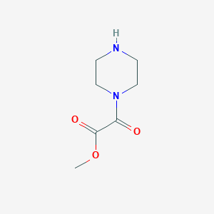 molecular formula C7H12N2O3 B15305557 Methyl oxo(piperazin-1-yl)acetate 