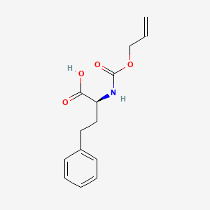 molecular formula C14H17NO4 B15305567 (S)-2-(((Allyloxy)carbonyl)amino)-4-phenylbutanoic acid 