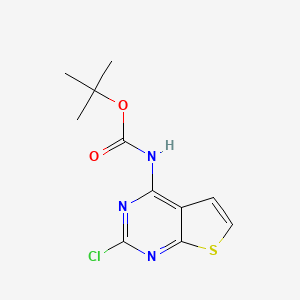 Tert-butyl (2-chlorothieno[2,3-d]pyrimidin-4-yl)carbamate