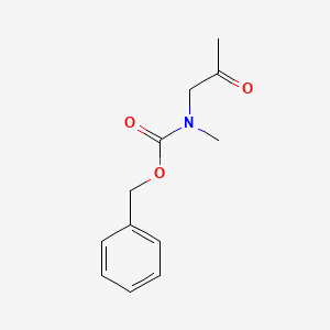 molecular formula C12H15NO3 B15305582 Benzyl N-methyl-N-(2-oxopropyl)carbamate 