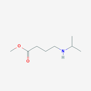 molecular formula C8H17NO2 B15305592 Methyl 4-(isopropylamino)butanoate 