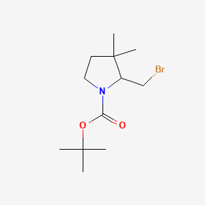 Tert-butyl 2-(bromomethyl)-3,3-dimethylpyrrolidine-1-carboxylate