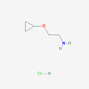 molecular formula C5H12ClNO B1530563 2-Cyclopropoxyethan-1-amine hydrochloride CAS No. 1147107-78-5