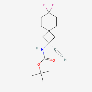 tert-butyl N-{2-ethynyl-7,7-difluorospiro[3.5]nonan-2-yl}carbamate