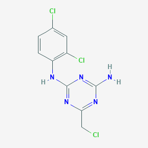 B1530565 6-(chloromethyl)-N-(2,4-dichlorophenyl)-1,3,5-triazine-2,4-diamine CAS No. 1379811-37-6