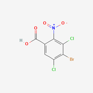 4-Bromo-3,5-dichloro-2-nitrobenzoic acid