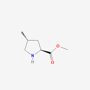 molecular formula C7H13NO2 B15305731 methyl (2S,4R)-4-methylpyrrolidine-2-carboxylate 