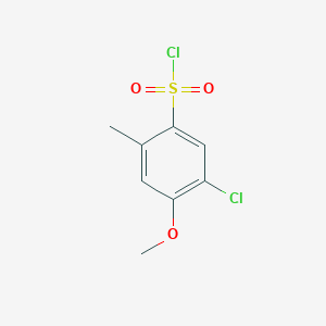 molecular formula C8H8Cl2O3S B1530574 5-氯-4-甲氧基-2-甲基苯-1-磺酰氯 CAS No. 1368747-92-5