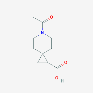 molecular formula C10H15NO3 B15305771 6-Acetyl-6-azaspiro[2.5]octane-1-carboxylic acid 