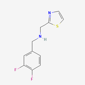 molecular formula C11H10F2N2S B15305782 N-(3,4-Difluorobenzyl)-1-(thiazol-2-yl)methanamine 