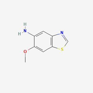 molecular formula C8H8N2OS B15305810 6-Methoxy-1,3-benzothiazol-5-amine 