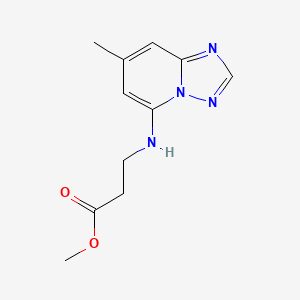 Methyl 3-((7-methyl-[1,2,4]triazolo[1,5-a]pyridin-5-yl)amino)propanoate