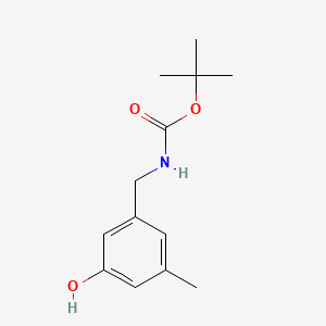 tert-butylN-[(3-hydroxy-5-methylphenyl)methyl]carbamate