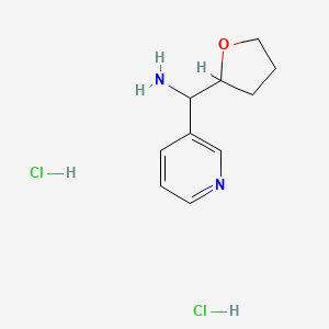 1-(Oxolan-2-yl)-1-(pyridin-3-yl)methanamine dihydrochloride