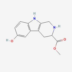 molecular formula C13H14N2O3 B15305880 methyl 6-hydroxy-2,3,4,9-tetrahydro-1H-pyrido[3,4-b]indole-3-carboxylate CAS No. 83177-18-8