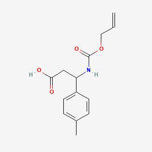 3-(((Allyloxy)carbonyl)amino)-3-(p-tolyl)propanoic acid