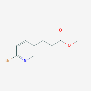 molecular formula C9H10BrNO2 B15305898 Methyl 3-(6-bromopyridin-3-yl)propanoate 