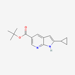 tert-butyl2-cyclopropyl-1H-pyrrolo[2,3-b]pyridine-5-carboxylate