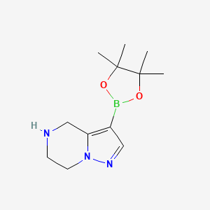 3-(4,4,5,5-Tetramethyl-1,3,2-dioxaborolan-2-yl)-4,5,6,7-tetrahydropyrazolo[1,5-a]pyrazine