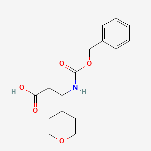 3-(((Benzyloxy)carbonyl)amino)-3-(tetrahydro-2H-pyran-4-yl)propanoic acid