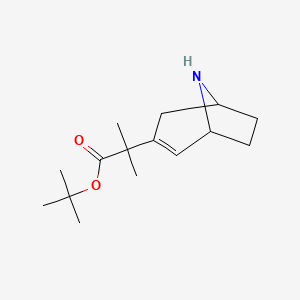 Tert-butyl 2-{8-azabicyclo[3.2.1]oct-2-en-3-yl}-2-methylpropanoate