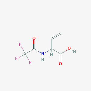 molecular formula C6H6F3NO3 B15305938 2-(Trifluoroacetamido)but-3-enoic acid CAS No. 171077-05-7