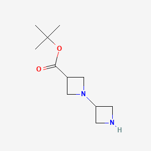 molecular formula C11H20N2O2 B15305958 Tert-butyl [1,3'-biazetidine]-3-carboxylate 